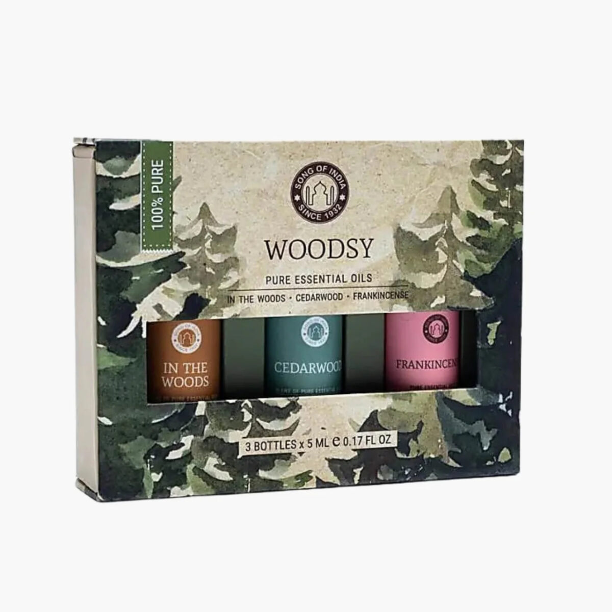 WOODSY ESSENTIAL OIL AROMATHERAPY SET